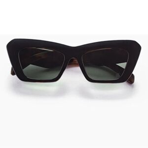 NIB Women's SZADE FLOREY BLACK/TORTOISE/MOSS POLARIZED SUNGLASSES Sustainable